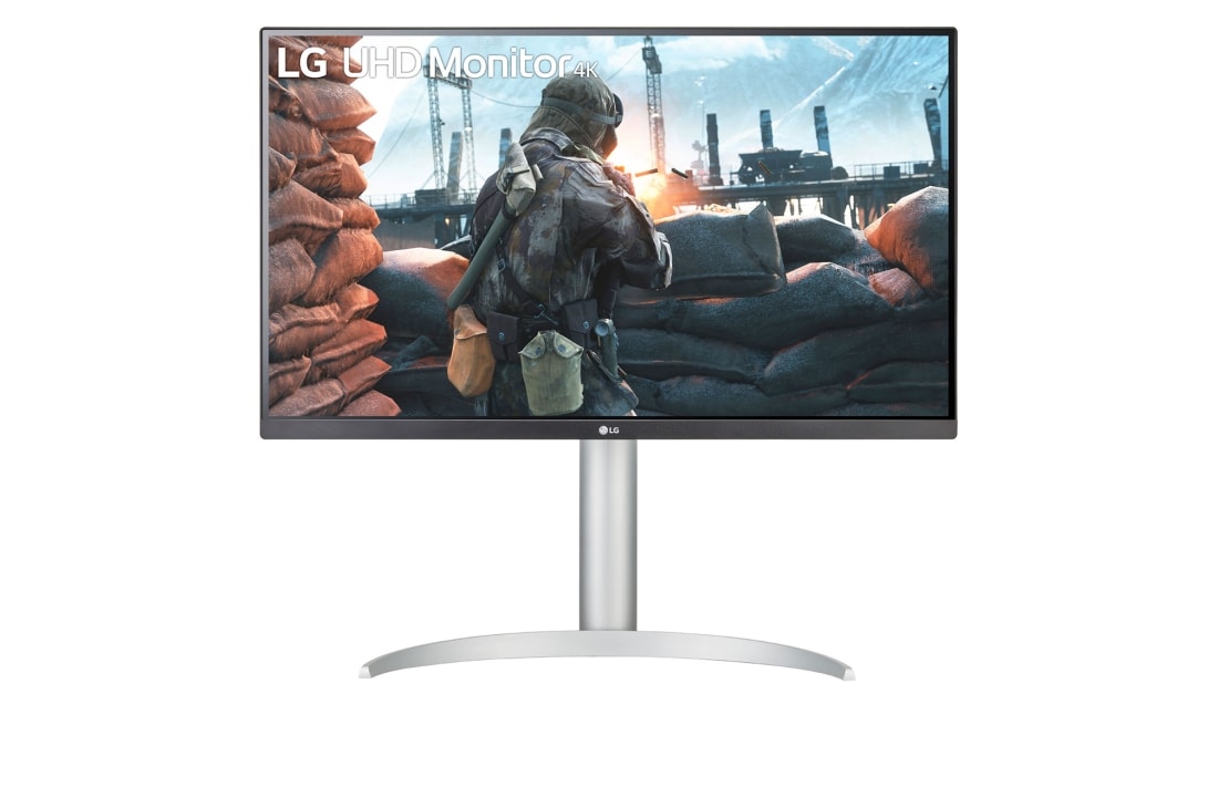 LG 27 coli? UHD 4K IPS monitorius, vaizdas i? priekio, 27UP650P-W