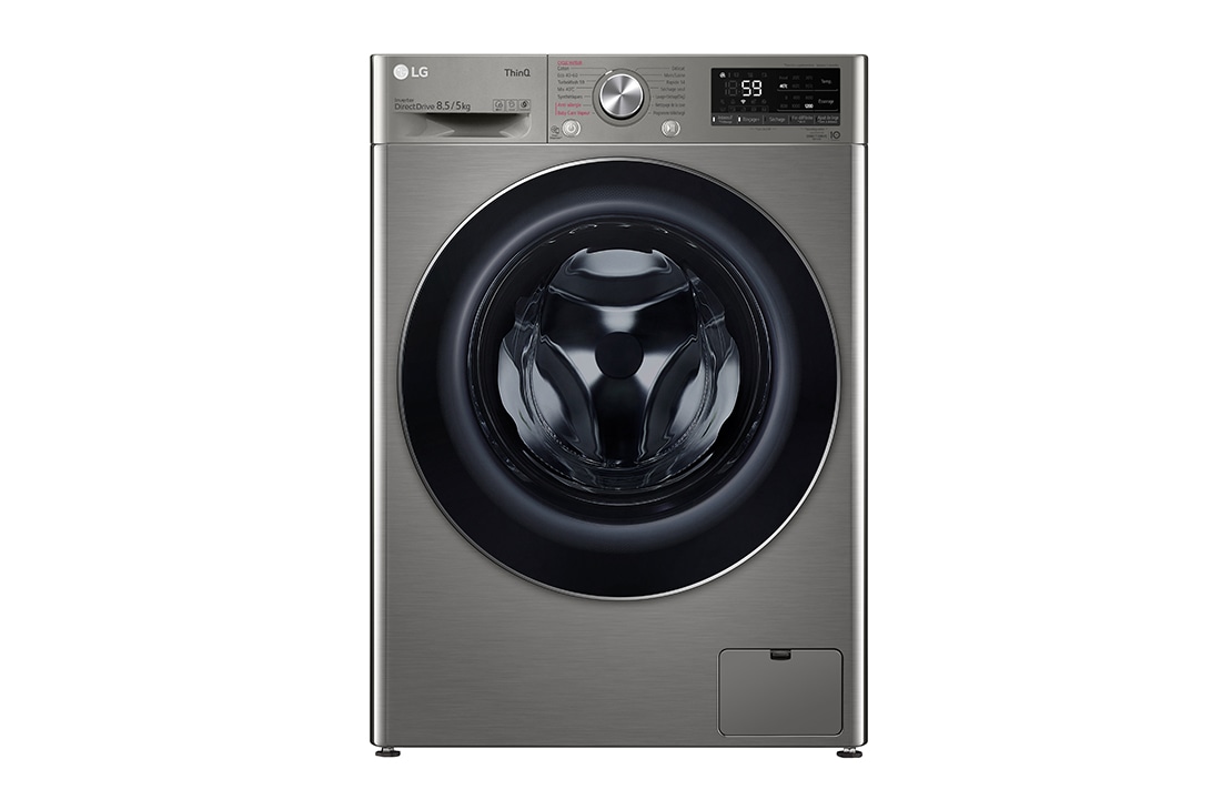 LG skalbykl? ir d?iovykl? 8.5/5 kg | AIDD | V5 serijos  | C/E | Gylis 47.5cm | Juoda |Turbowash|Steam |WiFi |F2DV5S8S2PE, F2DV5S8S2PE, F2DV5S8S2PE