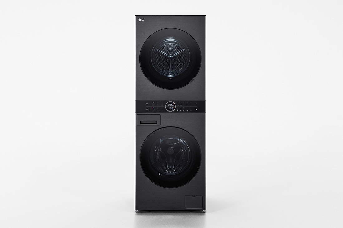 LG WashTower? su d?iovykl? 12kg / 10kg | AIDD | A / A+++ | 60 cm gylio | Matin? juoda | Turbowash360 | Garai | WT1210BBF, WT1210BBF, WT1210BBF