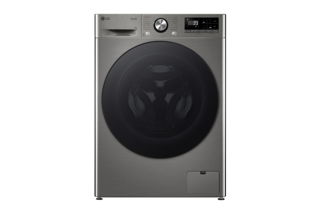 LG siaura skalbykl? 9 kg | AIDD | R7 serijos | A-10% | Gylis 47.5 cm | Pilka |Turbowash360 |Steam | WiFi |  F2WR709S2P, Front view, F2WR709S2P