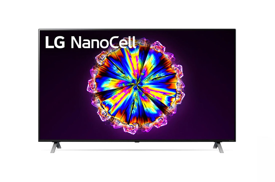 LG 55 coli? ?NanoCell“ 4K televizorius su procesoriumi ?α7“ ir garso technologija ?Dolby Atmos“, vaizdas i? priekio su papildomu vaizdu, 55NANO903NA