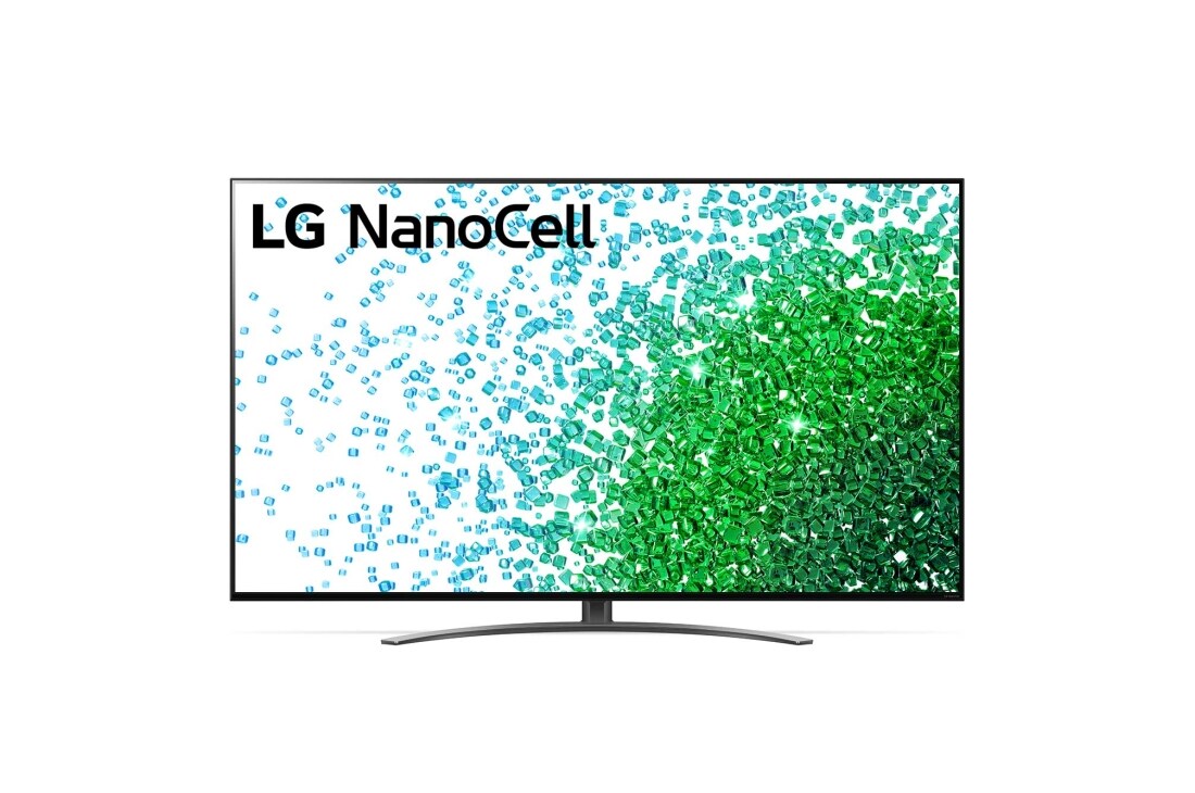LG 55 coli? NanoCell 4K teler koos protsessor α7 ja helisüsteem Dolby Atmos, LG ?NanoCell“ TV vaizdas i? priekio, 55NANO813PA