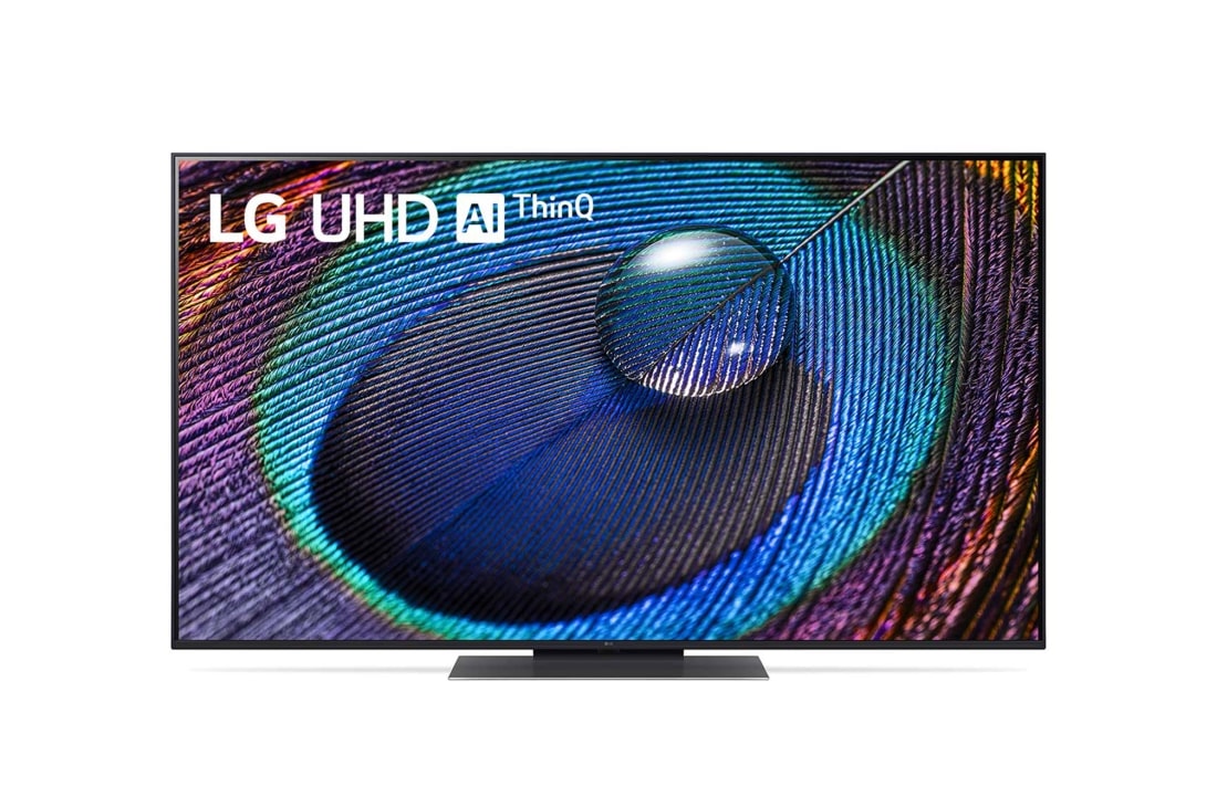 LG UHD UR91 55 coli? 4K i?manusis televizorius, 2023 m., LG UHD TV vaizdas i? priekio, 55UR91003LA
