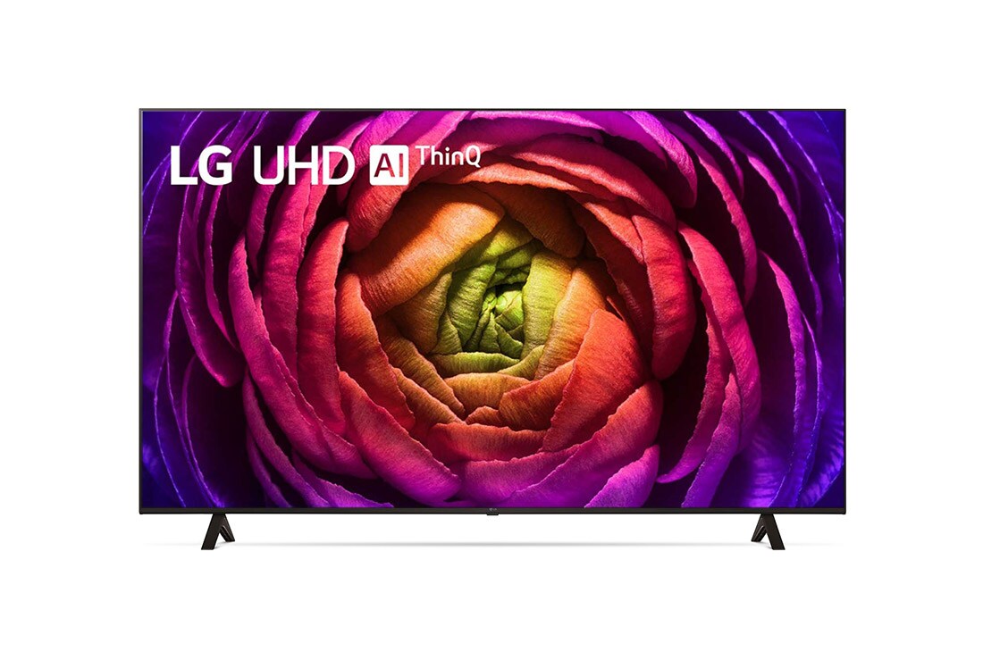 LG UHD UR74 43 coli? 4K i?manusis televizorius, 2023 m., LG UHD TV vaizdas i? priekio, 43UR74003LB
