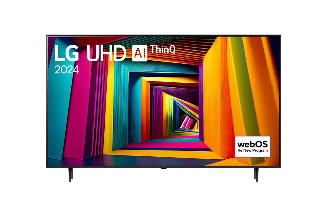 LG 75 coli? LG UHD AI 4K i?manusis TV UT91 WebOS24 2024, front, 75UT91003LA