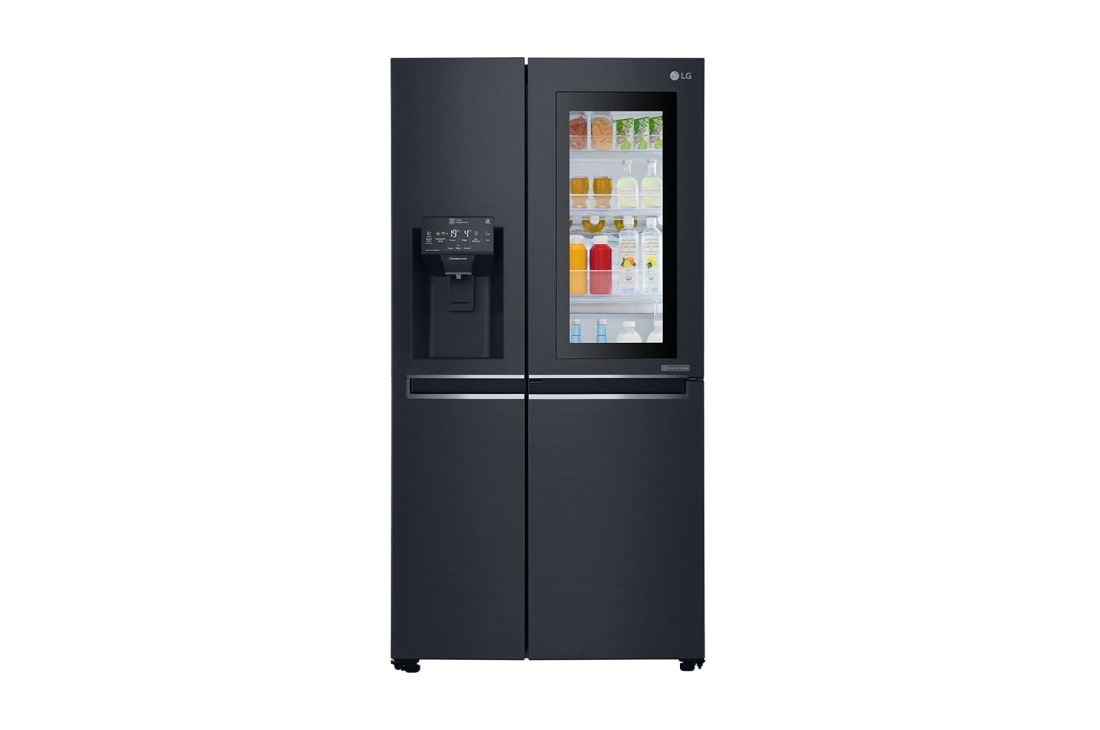 LG 625L No-Frost Side-by-Side InstaView Door-in-Door? ledusskapis, platums 91cm, augstums 179cm , GSX961MCVZ