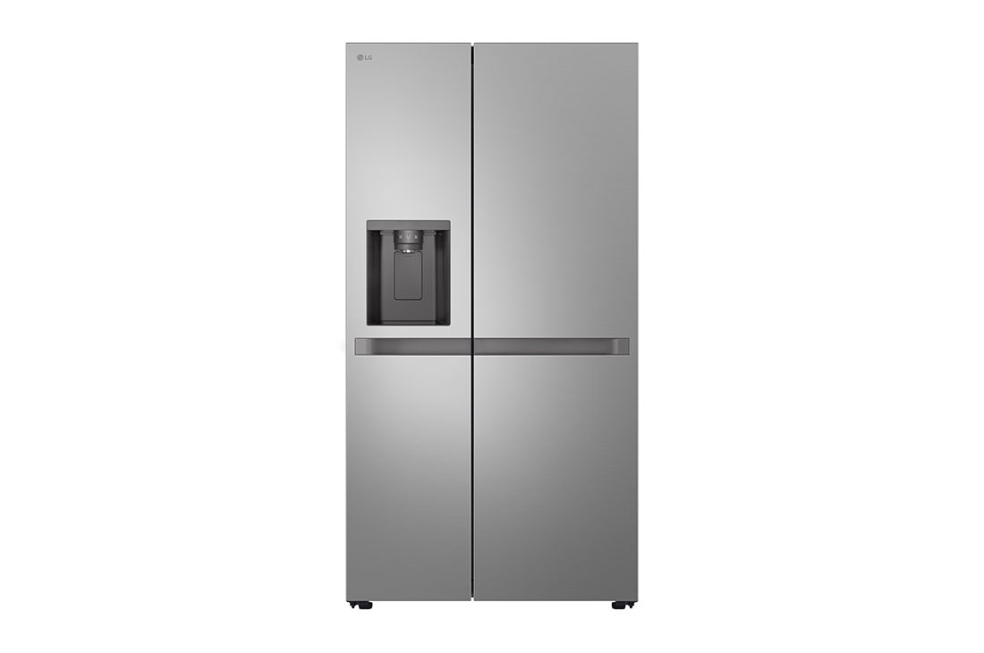 LG Side by side ledusskapis | 1.79m | 641L | Sudrabs | E klase | DoorCooling?? | UVnano??, Front, GSLC41PYPE