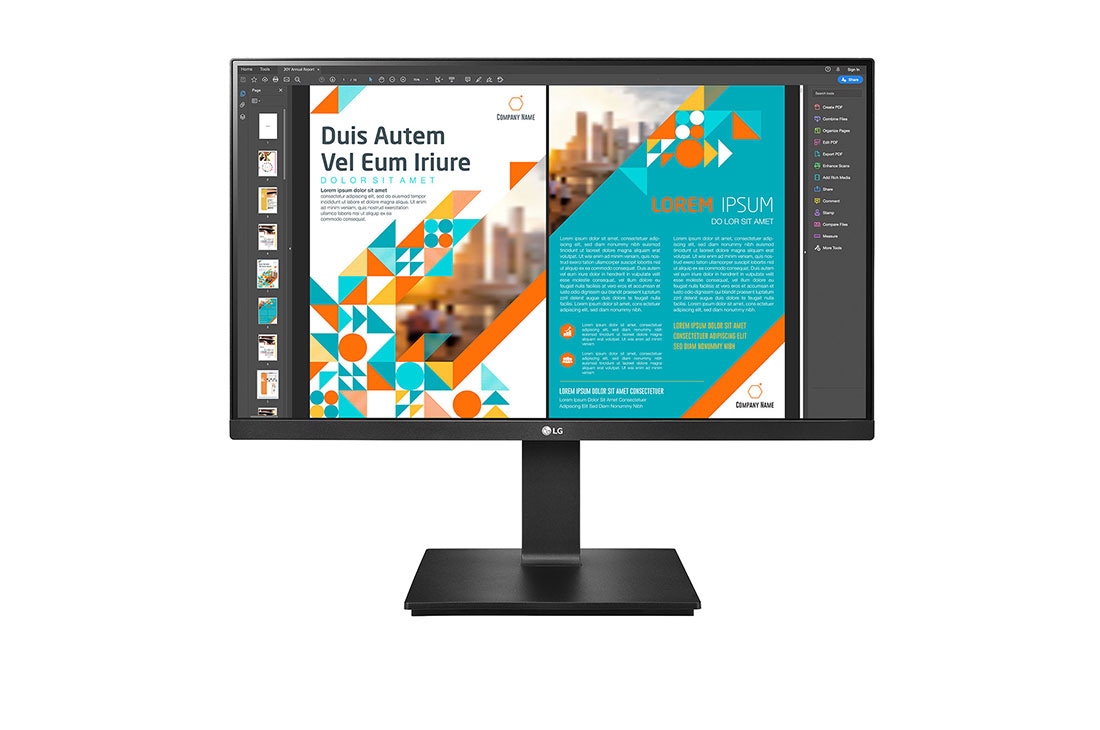 LG 24 collu QHD IPS monitors, skats no priek?puses, 24QP550-B