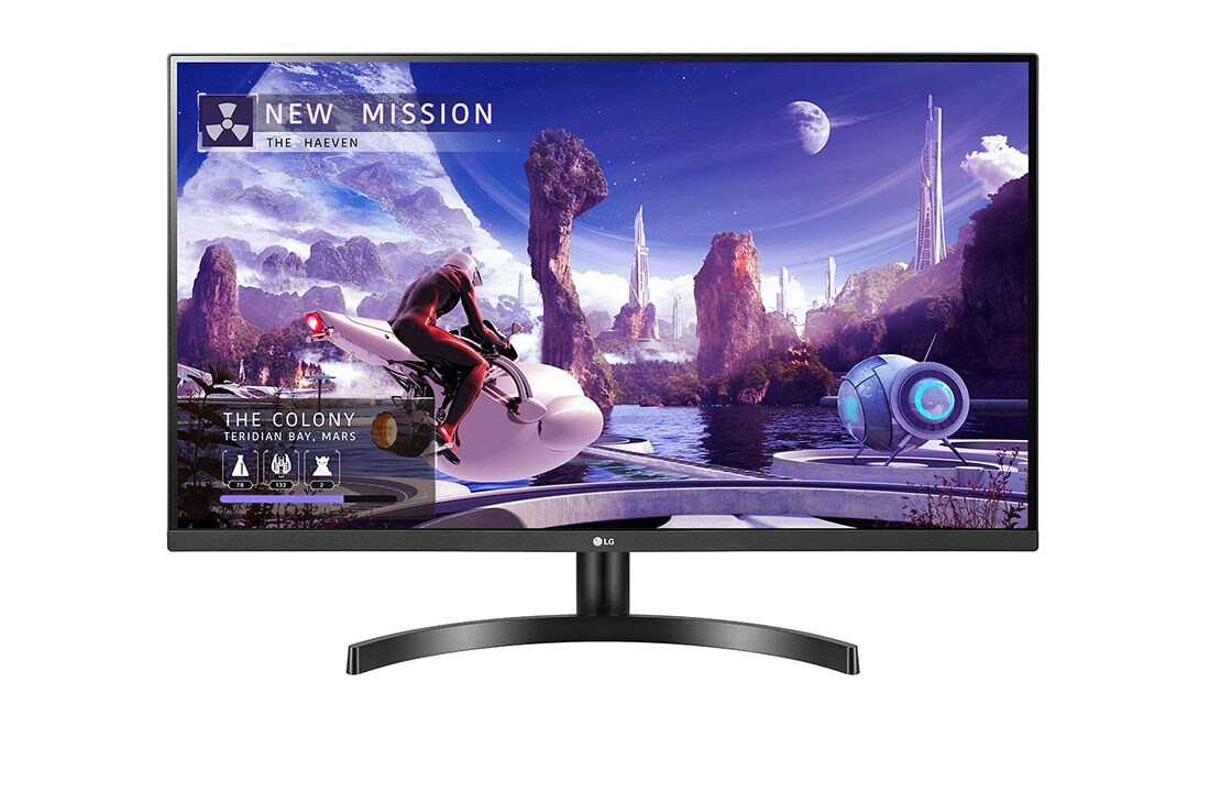 LG 32 collu QHD IPS monitors, skats no priek?puses, 32QN600-B