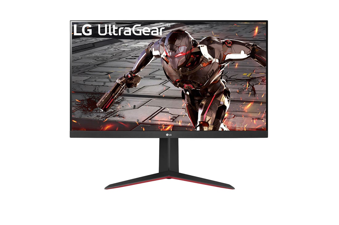 LG 32 collu UltraGear? monitors spēlēm, skats no priek?puses, 32GN650-B
