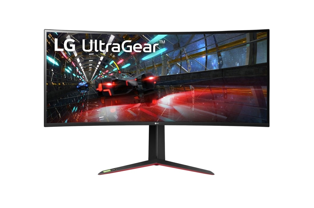 LG 38 collu UltraGear? monitors spēlēm, skats no priek?puses, 38GN950P-B