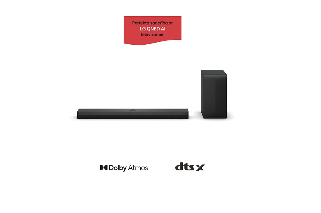 LG 400W, 3.1.1 kanālu S70TY LG Soundbar ska?as sistēma ar Dolby Atmos, perfekti sader ar LG QNED AI TV, LG Soundbar S70TY un pastiprinātājs, S70TY