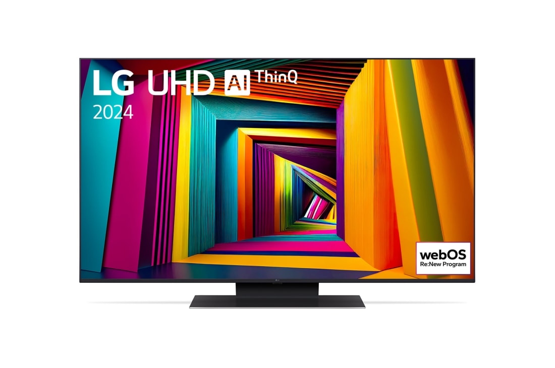 LG 50 collu LG UHD AI 4K viedtelevizors UT91 WebOS24 2024, front, 50UT91003LA