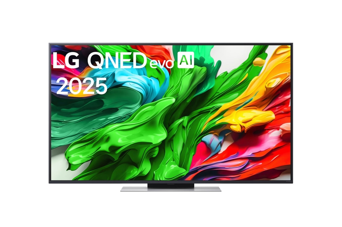 LG 55 collu LG QNED evo AI 4K viedtelevizors QNED87 2025, font view, 55QNED87A3B
