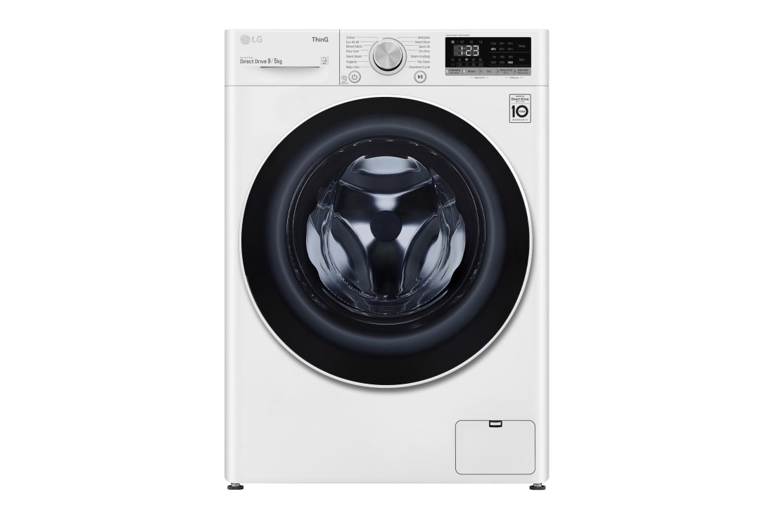LG 400. sērijas 9 kg ve?as ma?īna ar ?āvētāju, dzi?ums 56,5 cm, F4DN409N0