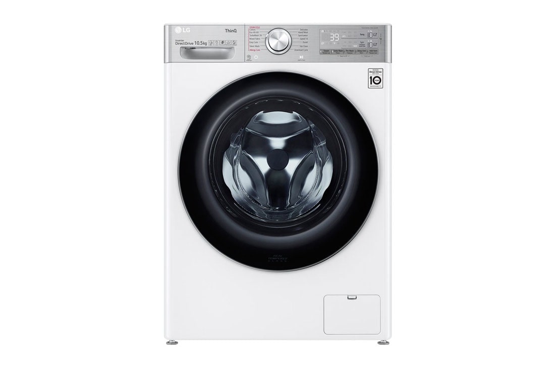 LG ve?as ma?īna 10.5kg | AIDD | V9 sērija A| Dzi?ums 56.5 cm | Balta | Turbowash360| Steam | WiFi |F6WV910P2EA, F6WV910P2EA, F6WV910P2EA