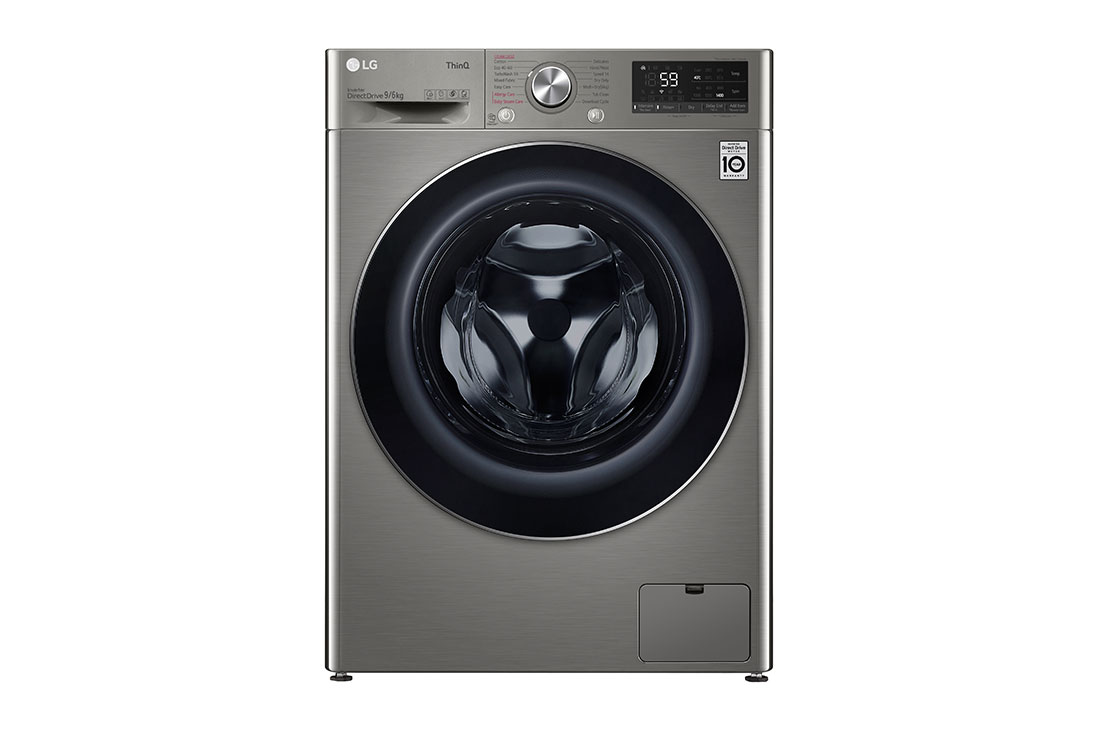 LG 500.sērijas 9 kg ve?as ma?īna ar ?āvētāju, dzi?ums 56,5 cm, F4DV509S2TE, F4DV509S2TE