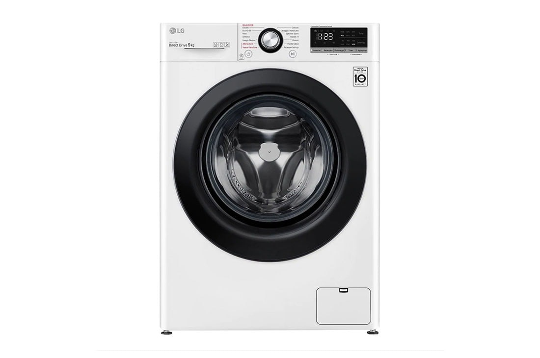 LG ve?as ma?īna 9kg | AIDD | V3 sērija B | Dzi?ums 56.5 cm |Balta | Steam | F4WV309S6E, F4WV309S6E, F4WV309S6E
