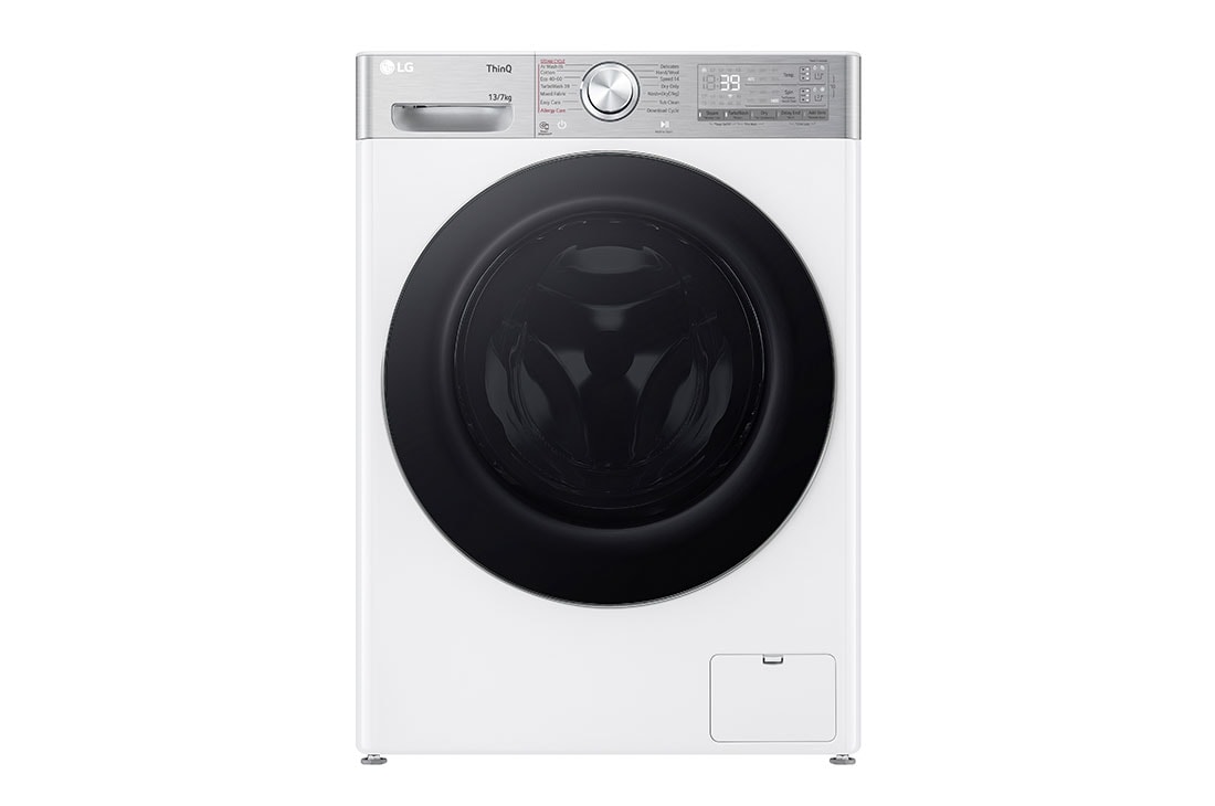 LG ve?as ma?īna ar ?āvētāju 13/7kg | AIDD | R9 sērija A–10%/D | Dzi?ums 61.5 cm I Balta | Turbowash360 | Steam | WiFi | F4DR913P3WA, Front, F4DR913P3WA