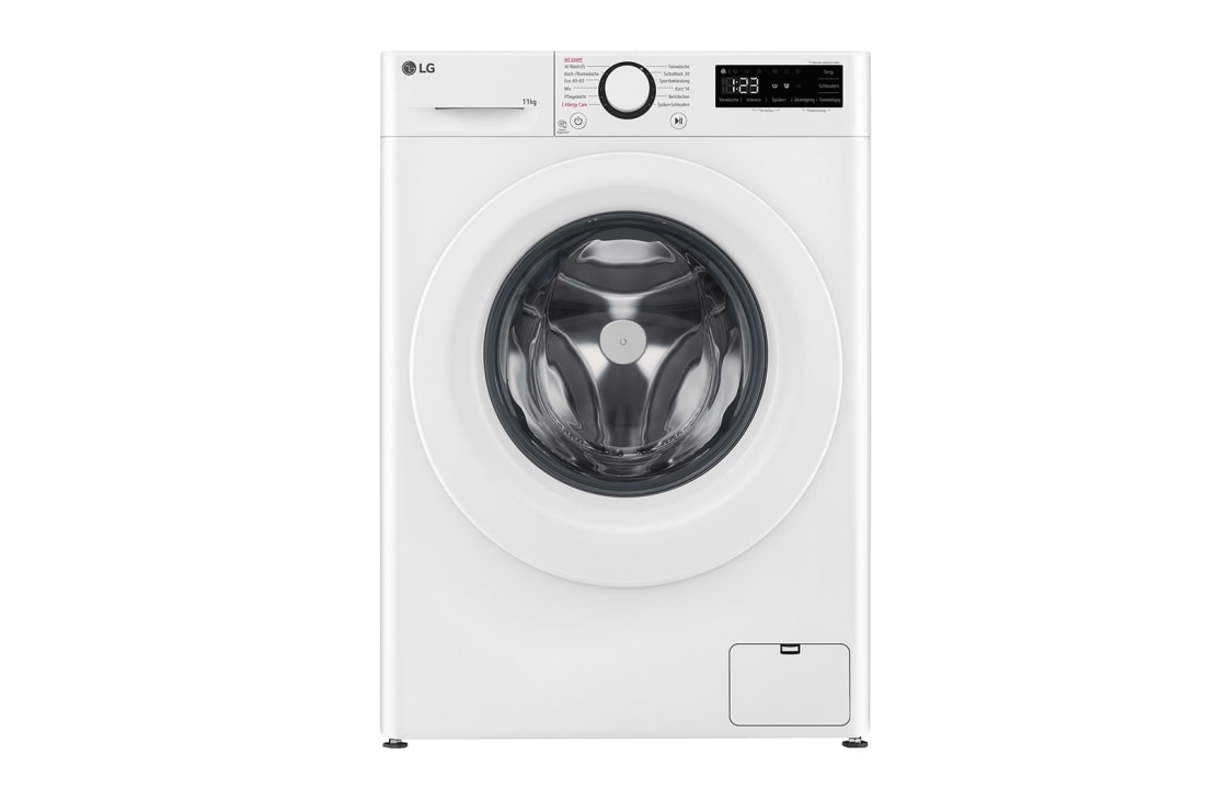 LG ve?as ma?īna 13kg | AIDD | R5 sērija A–10% | Dzi?ums 61.5 cm I Balta | Steam | F4WR513SBW, front view, F4WR513SBW