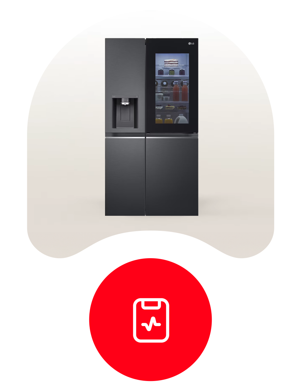 LG ledusskapis ar saldētavu thinq Smart Diagnosis?