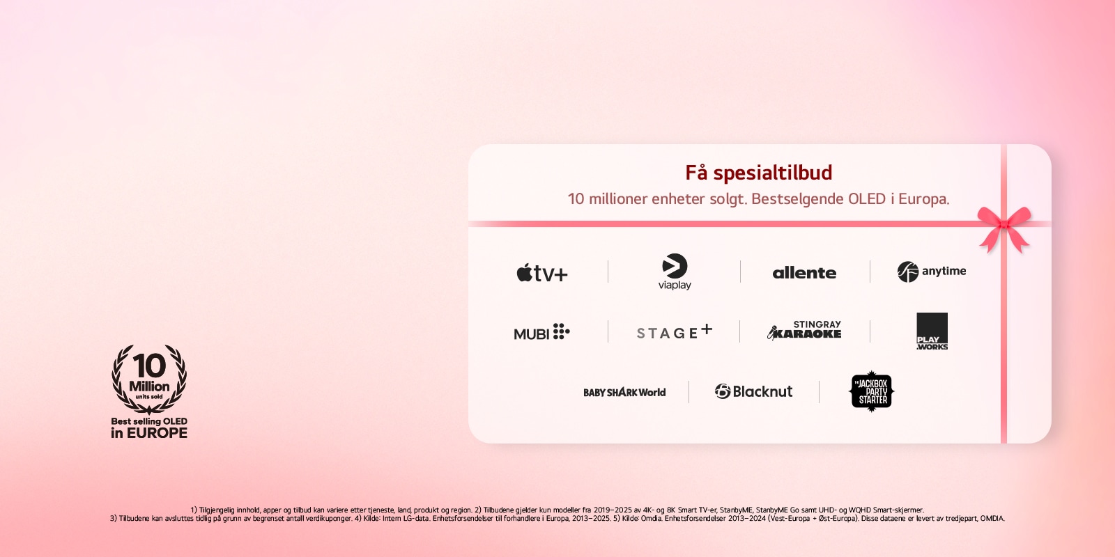 En r?d boks er plassert med teksten ?LG Streaming Week? p?.