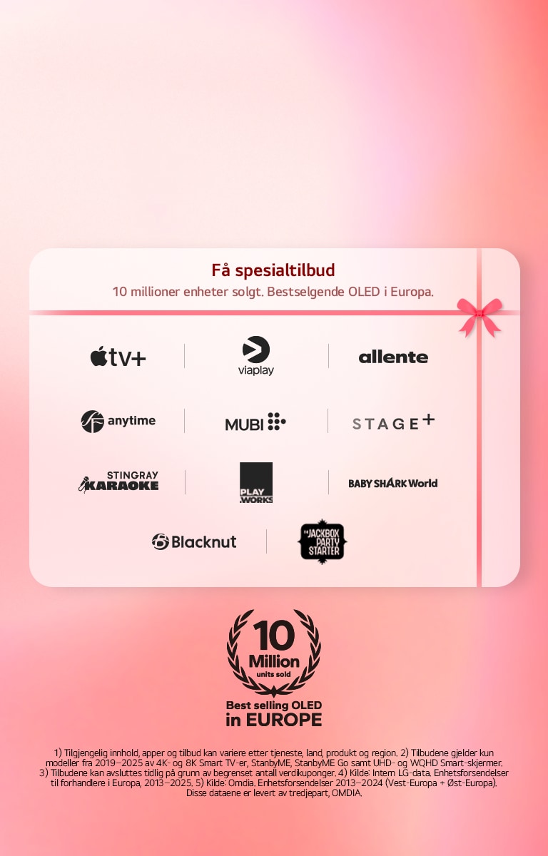 En r?d boks er plassert med teksten ?LG Streaming Week? p?.