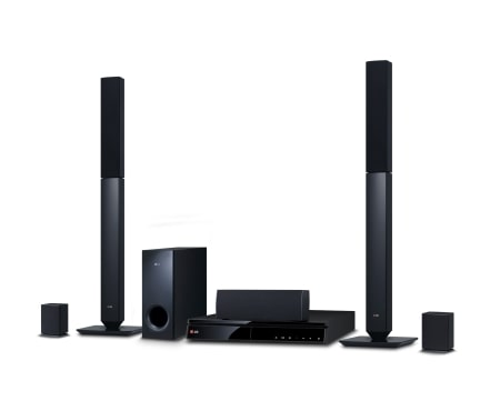 LG 5,1-kanals 3D hjemmekinosystem. SMART Blu-Ray og DLNA. Tallboy fronth?yttalere. 5 sekunders oppstart., BH6430PN