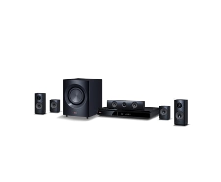LG 5,1-kanals hjemmekinosystem med tr?dl?se bakh?yttalere. Kraftige 1200 W h?yttalere med aramidmembran. Ekstra SMART Blu-ray med nettleser, Wi-Fi, DLNA, Private Sound, 4K oppskalering og 3D-st?tte. 5 sekunders oppstart. , BH7230BWN