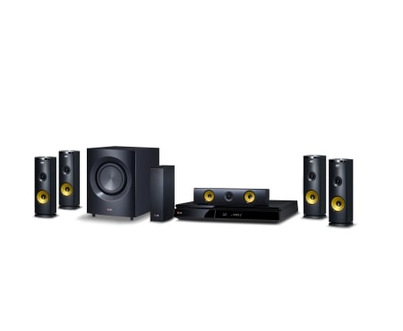 LG 9,1-kanals hjemmekinosystem med tr?dl?se bakh?yttalere. Kraftige 1460 W h?yttalere med aramidmembran. Ekstra SMART Blu-ray med nettleser, Wi-Fi, DLNA, Private Sound, 4K oppskalering og 3D-st?tte. 5 sekunders oppstart. , BH9230BWN