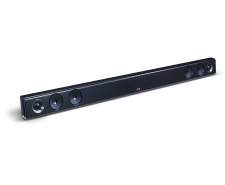 LG Kraftig 300 W 2,1-kanals lydplanke med Bluetooth-tilkobling og tr?dl?s subwoofer. Kan monteres p? vegg. , NB3530AN