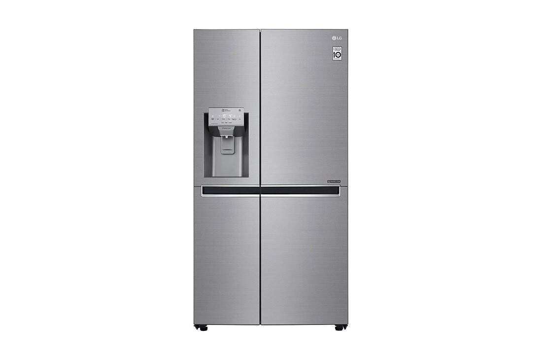 LG  625L Side by Side (Shiny Steel) - Energialuokka F, Vesi/j?? vesijohtoliit?nn?ll?, Smart Diagnosis?, GSL960PZUZ