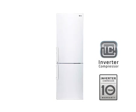 LG Automatisk avrimingi kombiskap , 190 cm (nettovolum 318 liter), GBB539SWCZB
