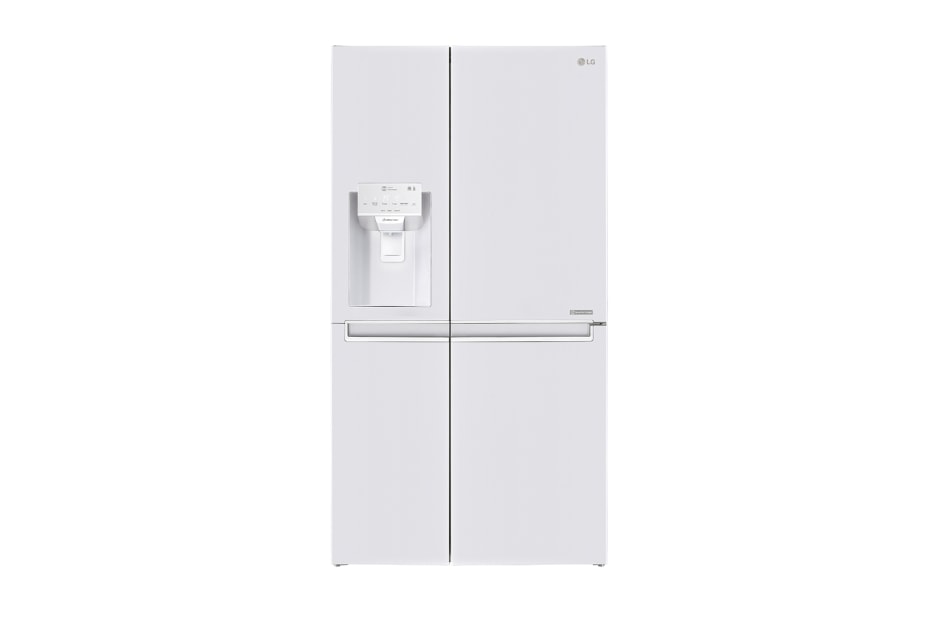 LG 625L Side by Side (Hvit) - Energiklasse F, Vann/isdispenser med vanntilkobling og Smart Diagnosis? med Wi-Fi, GSL760SWXV