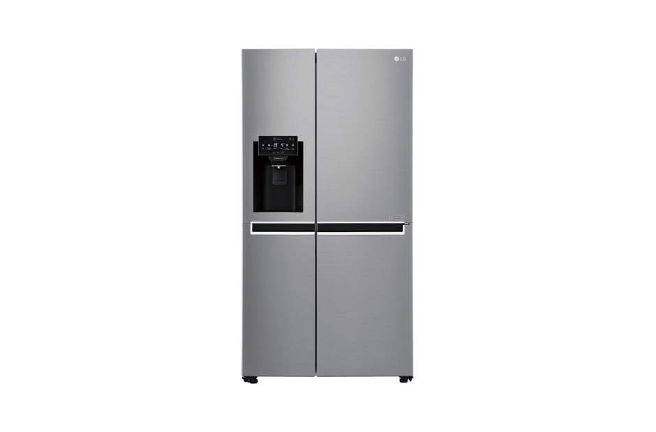 LG 625L Side by Side (Shiny Steel) - Energiklasse F, Vann/isdispenser uten vanntilkobling og Smart Diagnosis? med Wi-Fi, GSL761PZXV