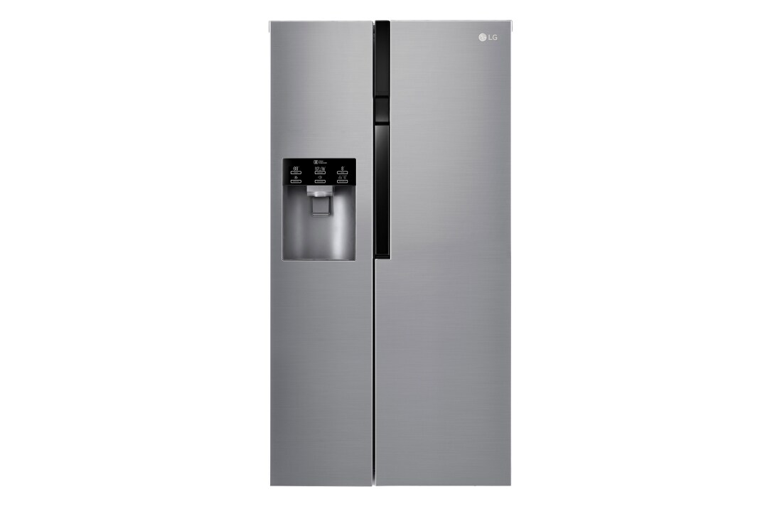 LG 606L Side by Side (M?rkegr?) - Energiklasse F, Vann/isdispenser uten vanntilkobling, Smart Diagnosis?, GSL561PZUZ