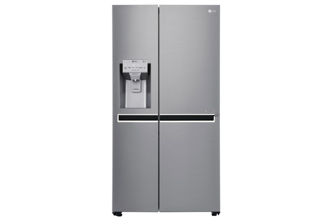 LG 625L Side by Side (Shiny Steel) - Energiklasse F, Vann/isdispenser med vanntilkobling og Smart Diagnosis? med Wi-Fi, GSL960PZBZ