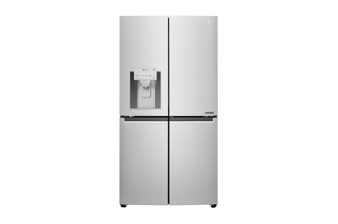 LG 571L Door in Door French Door (Noble Steel) Vann/isdispenser med vanntilkobling og Smart Diagnosis? med Wi-Fi, GMJ936NSHV