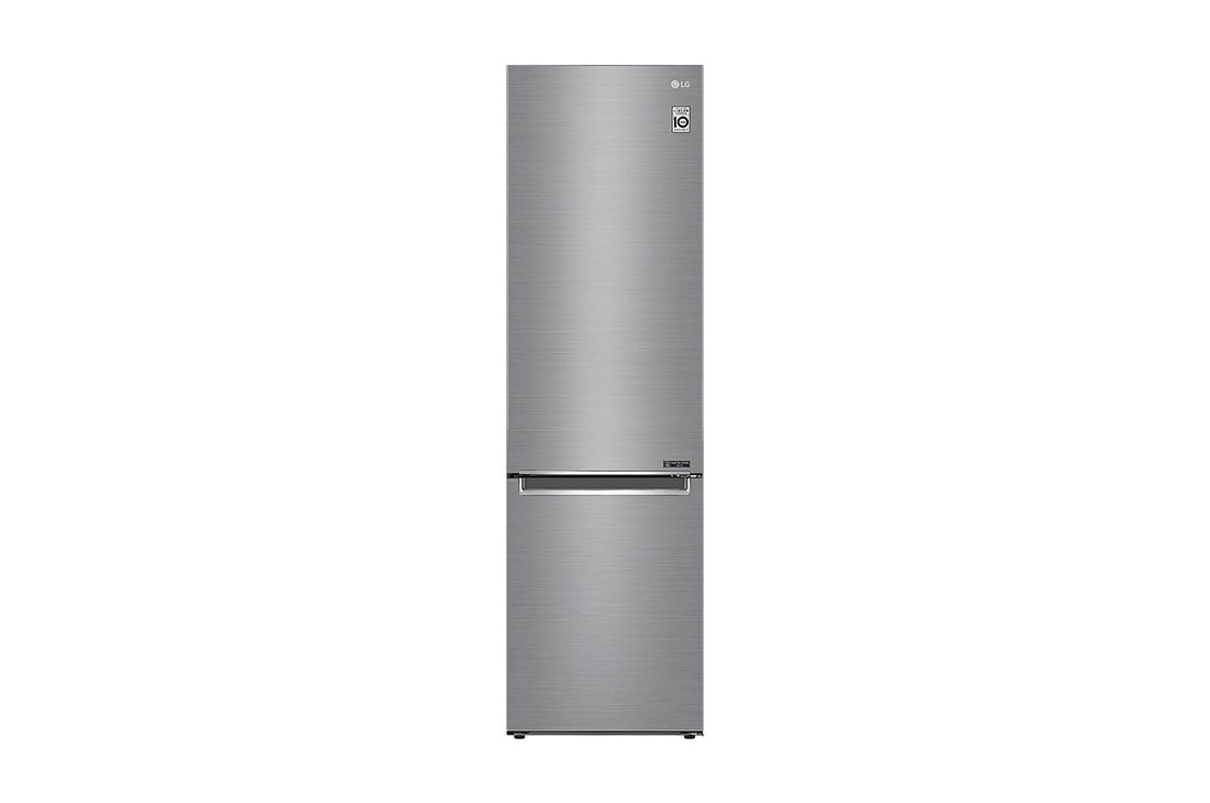 LG 2.03M 384L Kombiskap(Shiny Steel) - Energiklasse D, Door Cooling? , GBB62PZGFN
