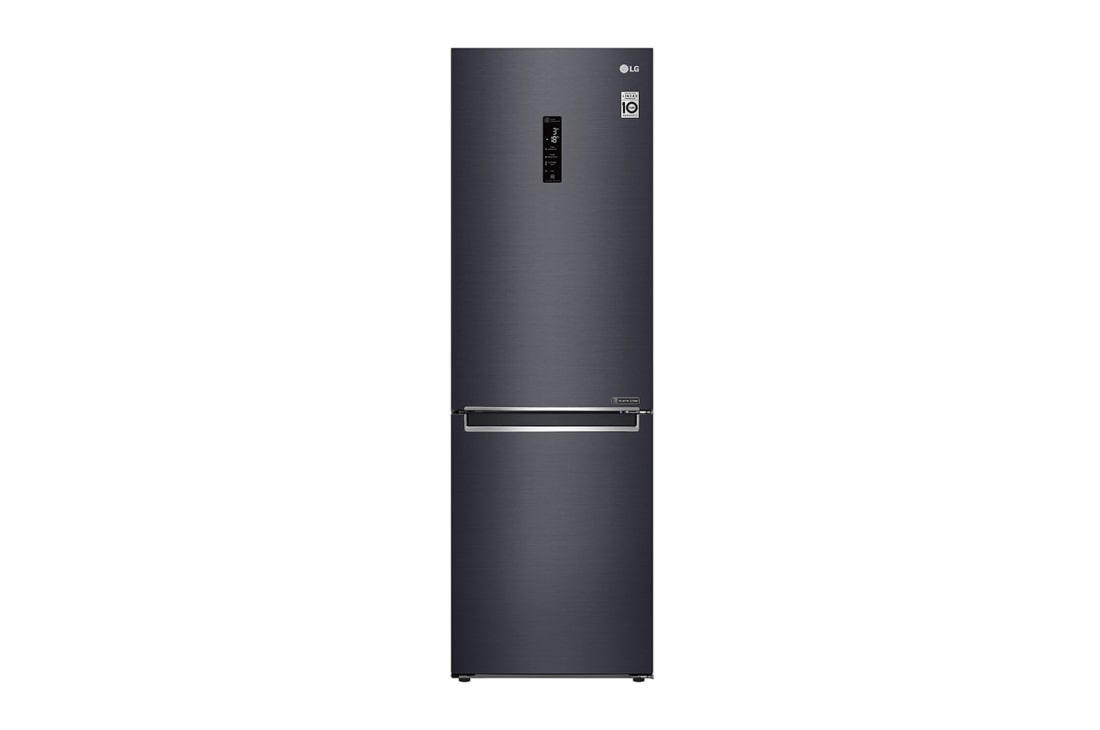 LG 1.86M 341L Kombiskap(Matte Black) - Energiklasse E, Door Cooling? og Smart Diagnosis? med Wi-Fi, GBB71MCDZN