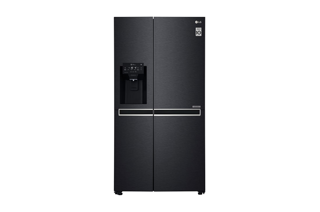 LG 625L Side by Side (Matte Black) - Energiklasse F, Vann/isdispenser uten vanntilkobling og Smart Diagnosis? med Wi-Fi, GSL761MCXV