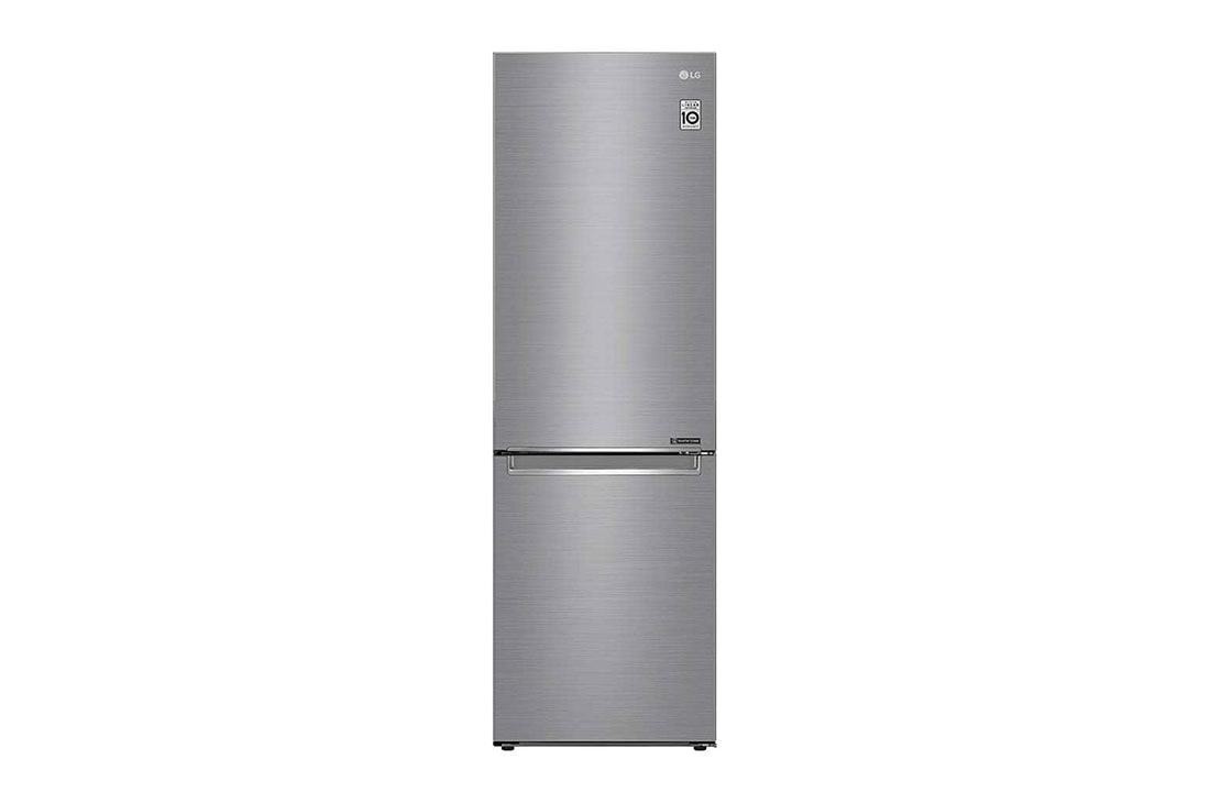 LG 1.86M 341L Kombiskap(Shiny Steel) - Energiklasse E, Door Cooling?, GBB71PZEMN
