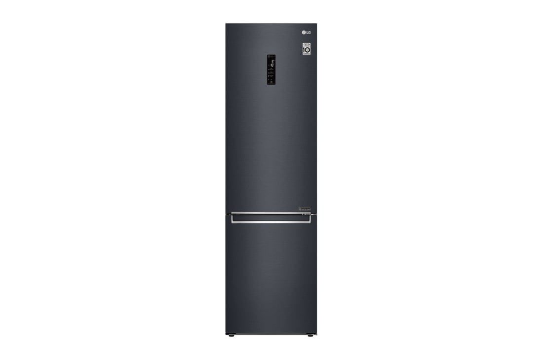 LG 2.03M 384L Kombiskap(Matte Black) - Energiklasse E, Door Cooling? og Smart Diagnosis? med Wi-Fi, GBB72MCDMN