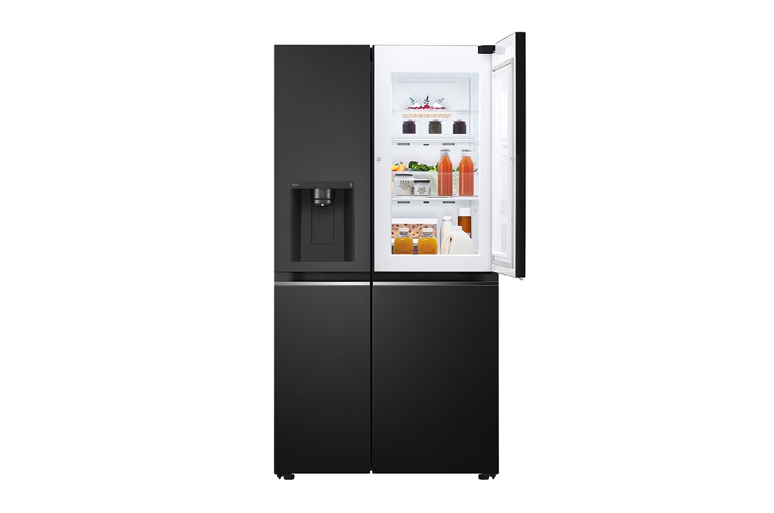 LG 635L Door in Door? Side by Side (Western Black), Energiklasse E, Vann/isdispenser med vanntilkobling, Smart Diagnosis? med Wi-Fi, GSJV70WBTE, GSJV70WBTE