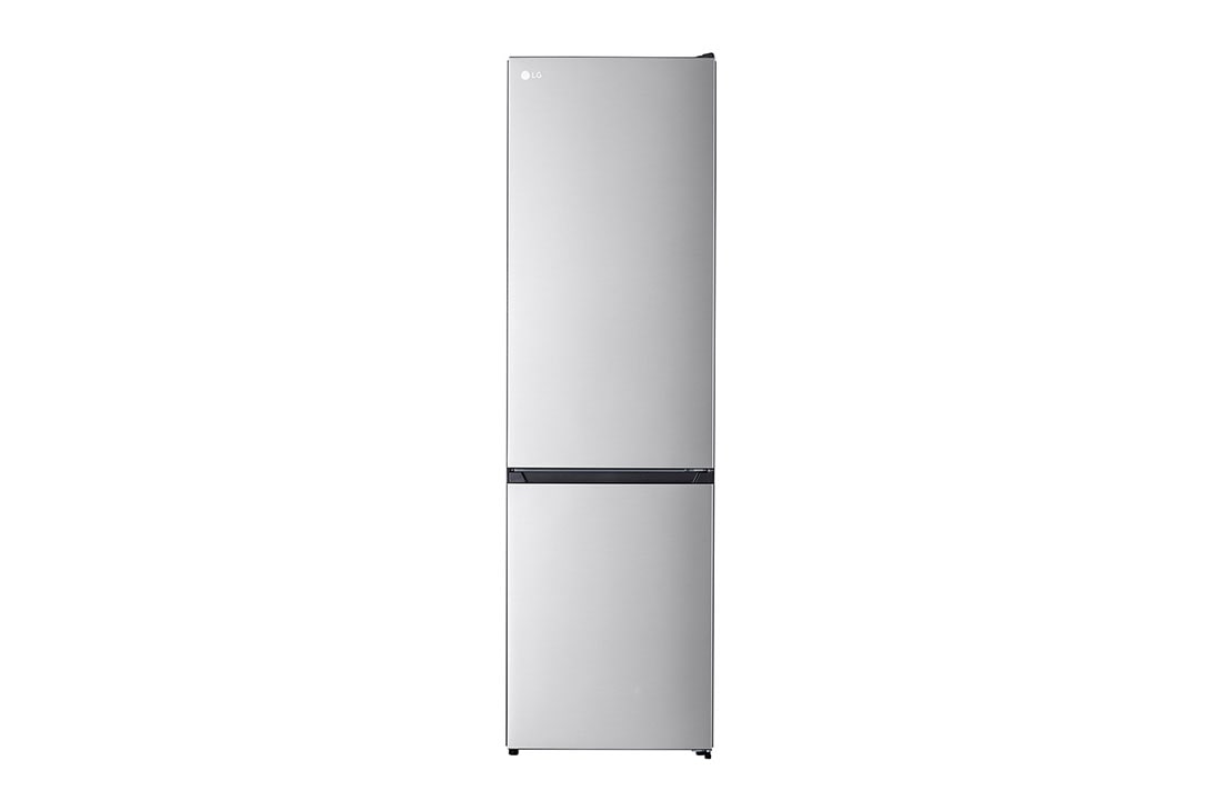 LG 2.03M 336L Kombiskap(Silver) - Energiklasse D, Fresh Switch, Zero Clearance, Total No Frost, front view, GBM22HSADH