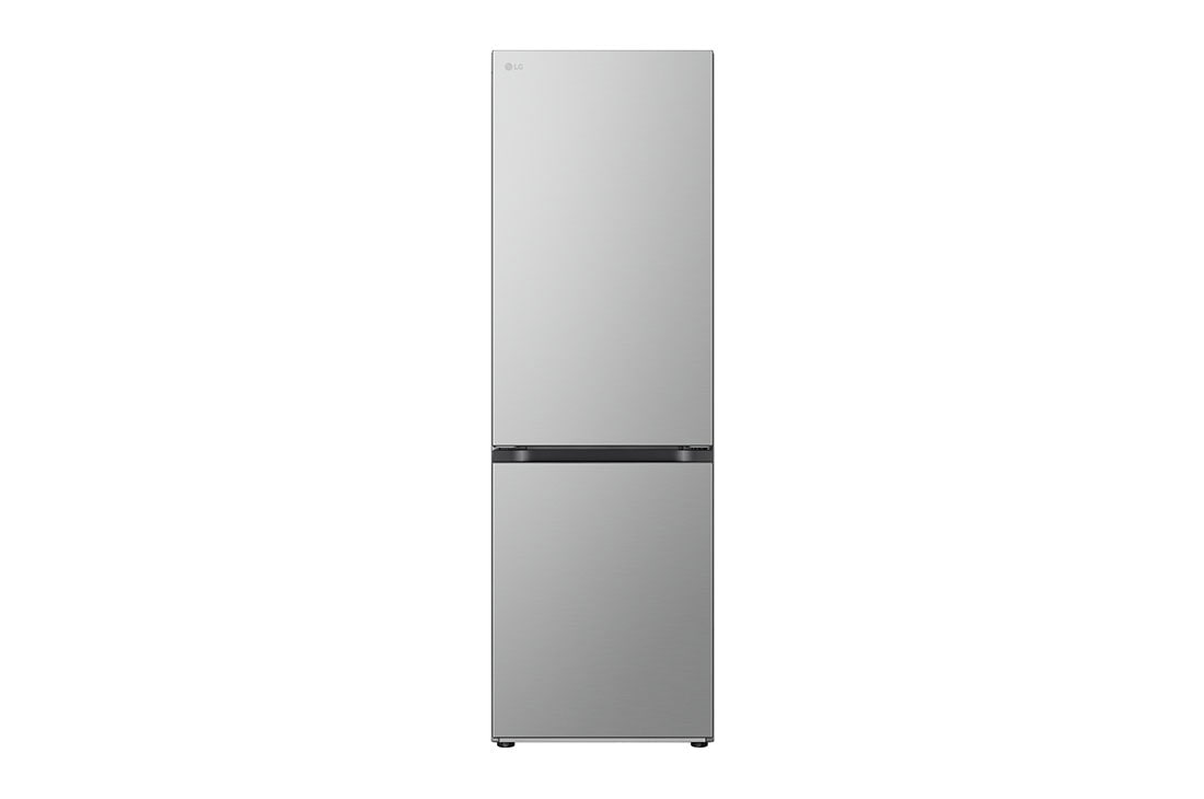 LG 1.86M 344L Kombiskap(Prime Silver) - Energiklasse D, Nature Fresh, Door Cooling+? og Smart Diagnosis?, forfra, GBV7180DPY