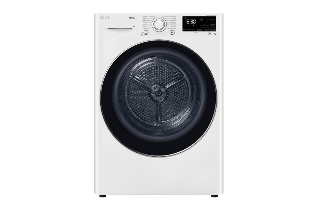 LG 8-kg DUAL Inverter Heat Pump? T?rketrommel med Eco Hybrid?og Varmepumpeteknologi, RC7DN8029, RC7DN8029
