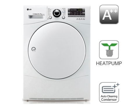 LG 8-KG T?RKETROMMEL MED VARMEPUMPETEKNOLOGI, RC8055AH1Z