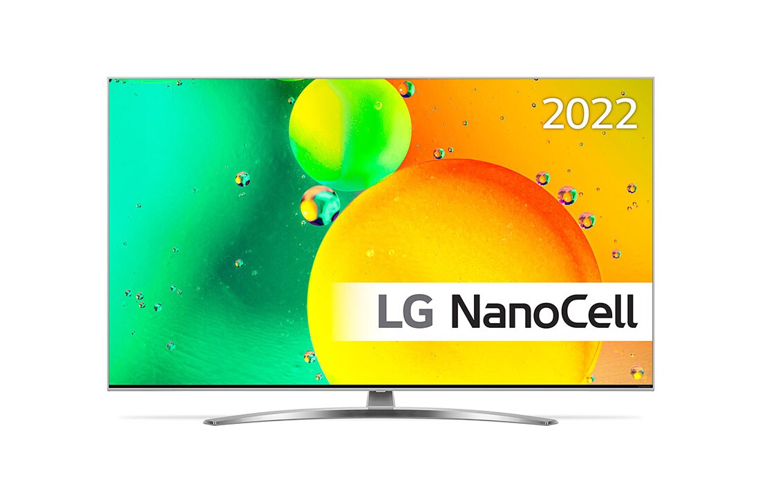 LG 65'' NANO 78 - NanoCell 4K Smart TV - 65NANO786QA, LG NanoCell TV sett forfra, 65NANO786QA