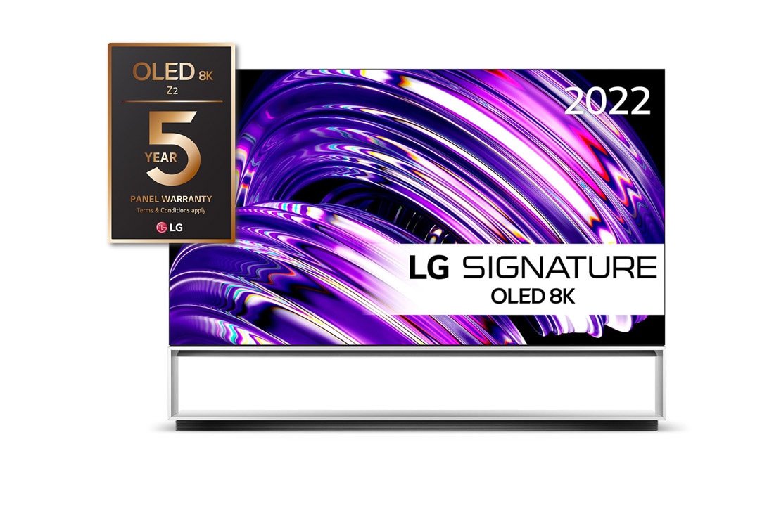 LG 88'' OLED Z2 - Signature 8K OLED Smart TV - OLED88Z29LA, Visning av framsiden, OLED88Z29LA